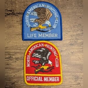 North American Hunting Club Patches, Set of 2